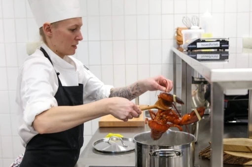 Elev på gastronom uddannelsen i Odense